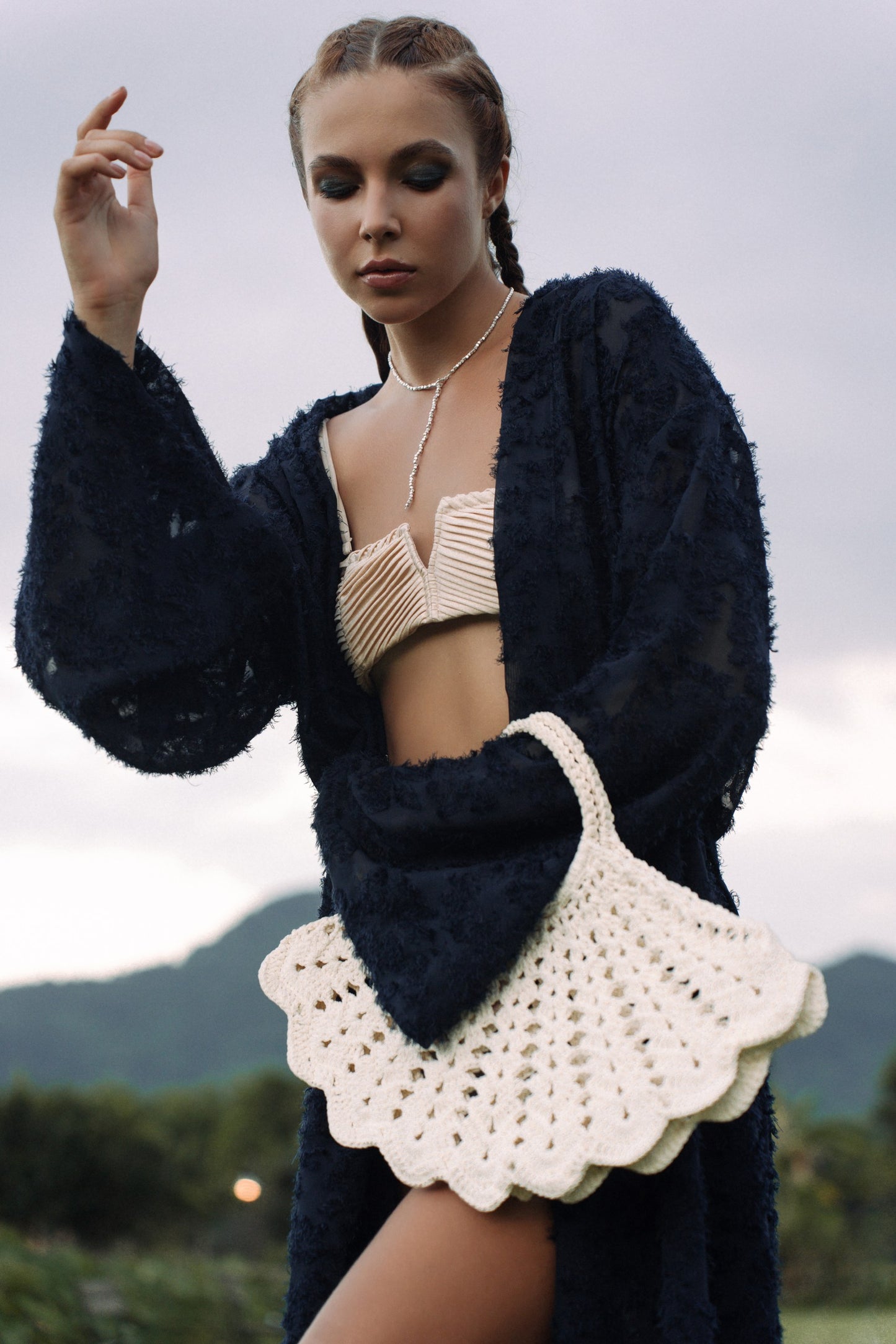 Midnight Bloom Kimono